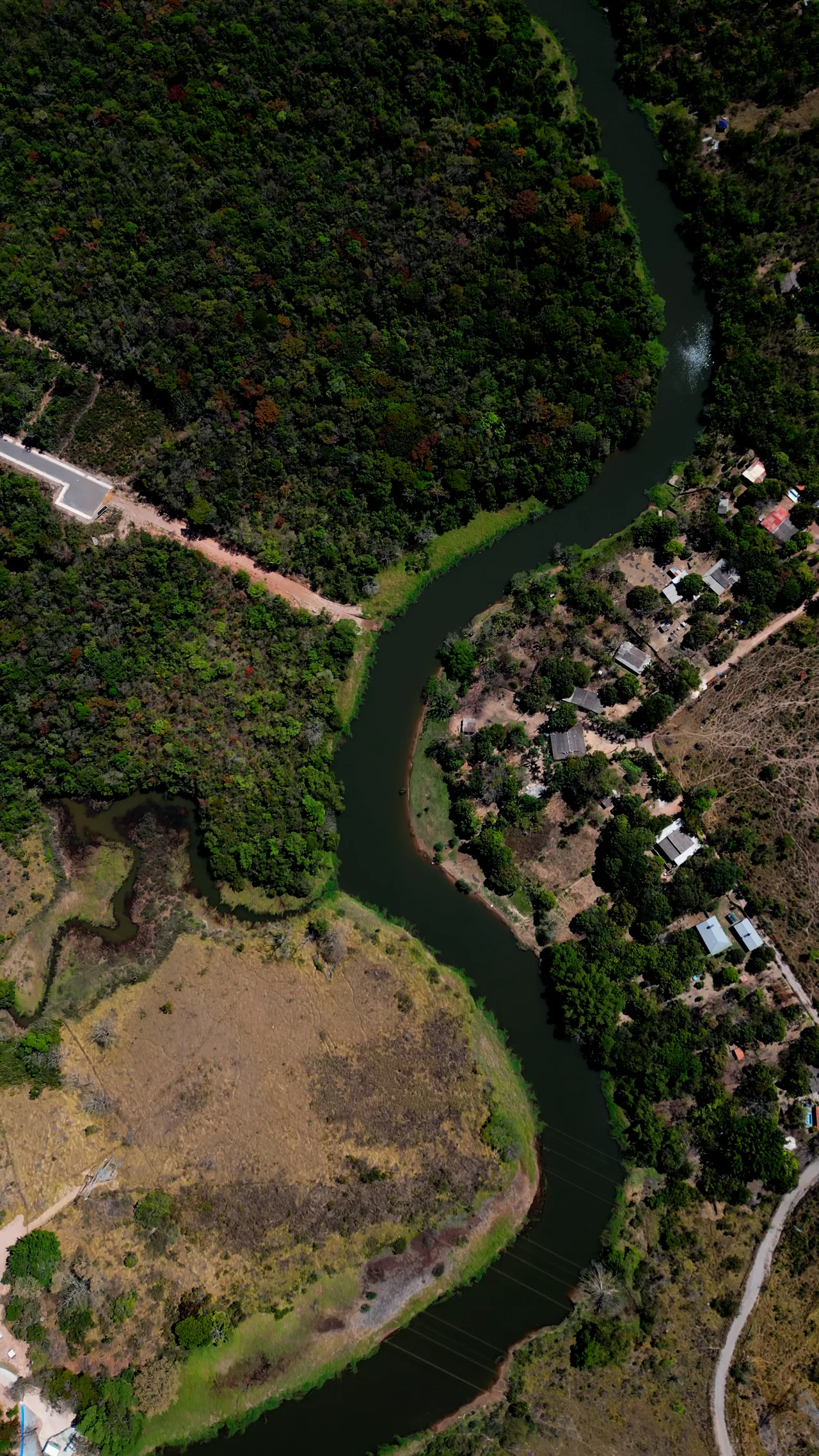 Vista do rio Corumbá 4 com acesso a partir do condomínio Laguna Magnólia